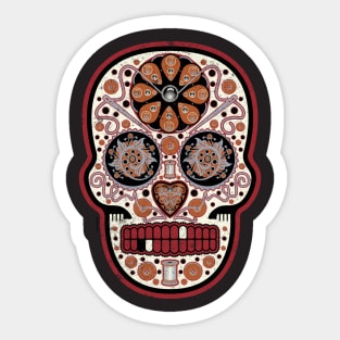 Mexican Sugar Skull Devil's Food Decadence with Calavera Cream Frosting Sticker